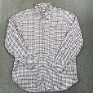 Peter Millar‎ Men's XL Long Sleeve Button Down Shirt Blue Black Check